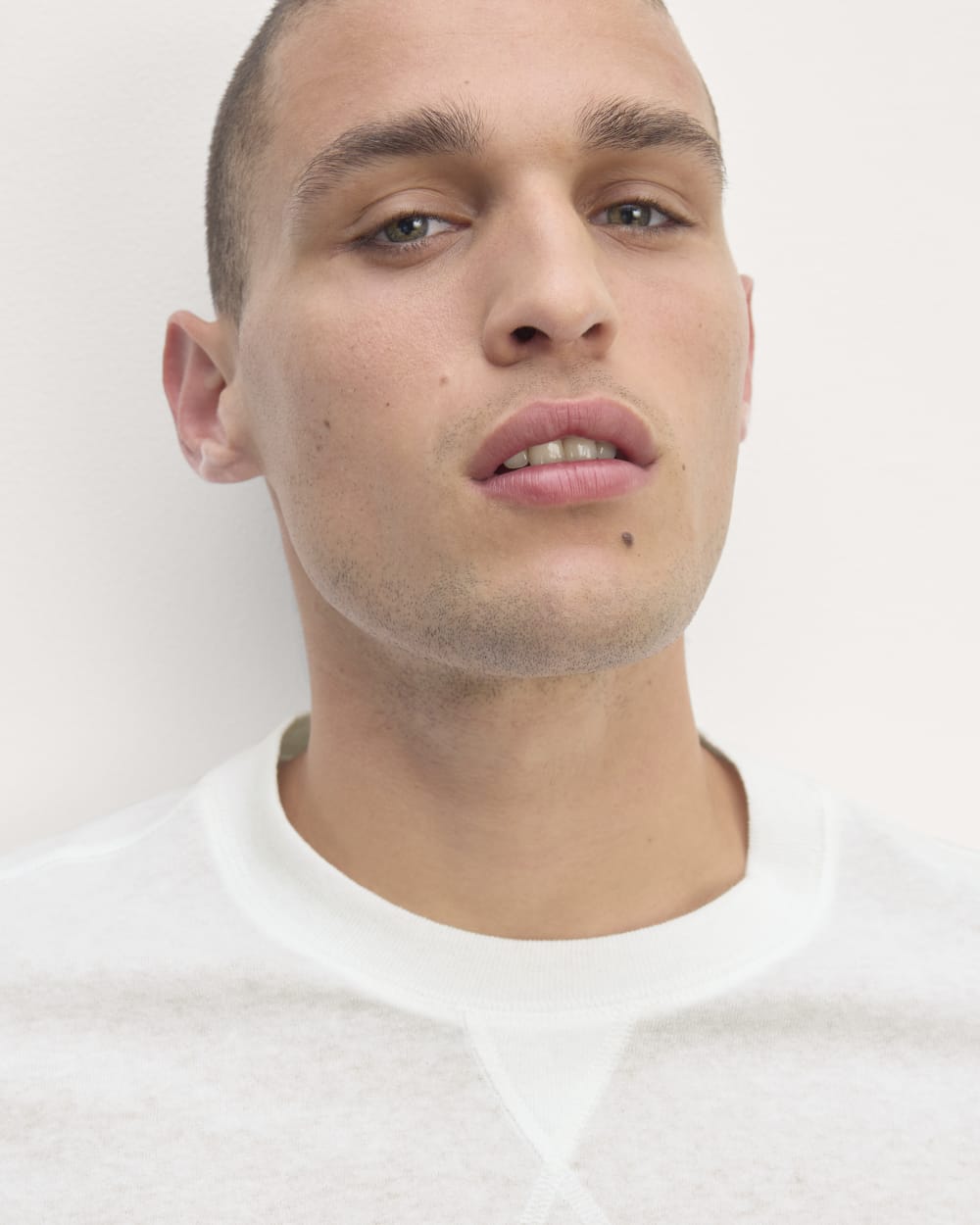 The Premium-Weight Relaxed Crew | White - Image 3