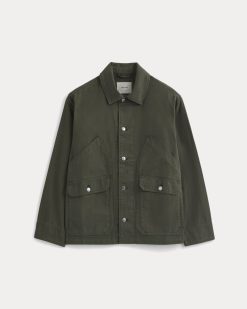 Alternative view of Relaxed Barn Jacket | Olive Night
