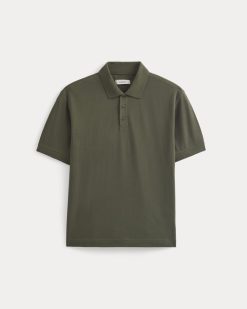 Alternative view of Classic Piqué Polo | Olive Night