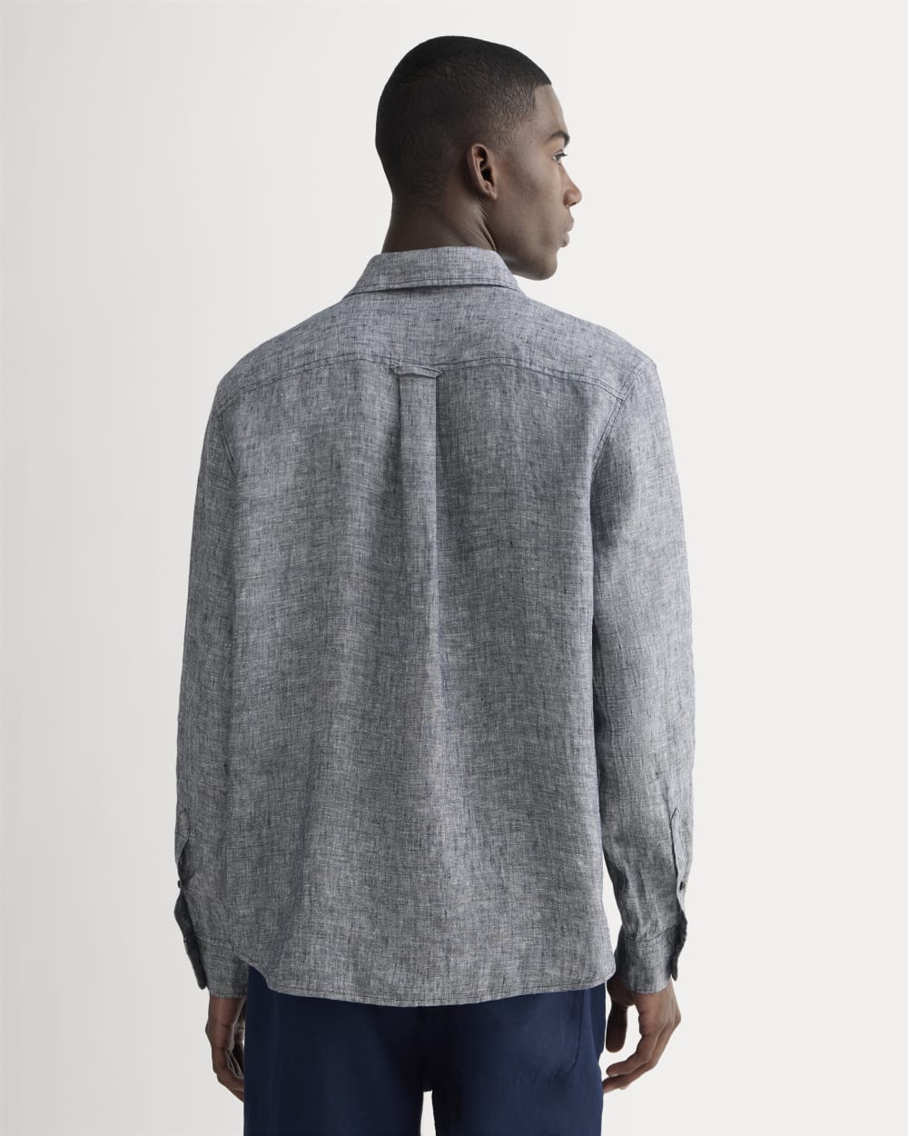 The Linen Utility Shirt | Navy Chambray - Image 5