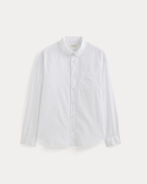 Alternative view of Washed Poplin Shirt | White