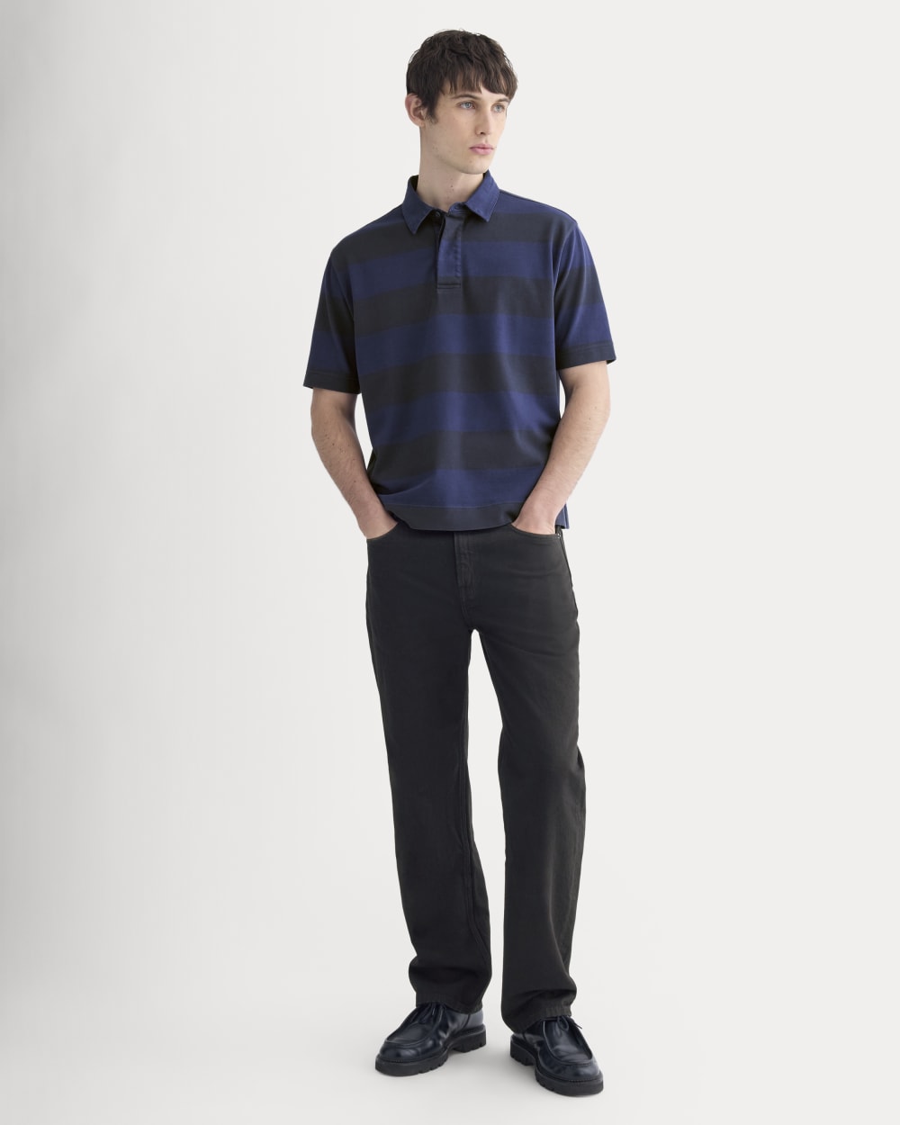 Vintage Rugby Polo | Navy / Black - Image 4
