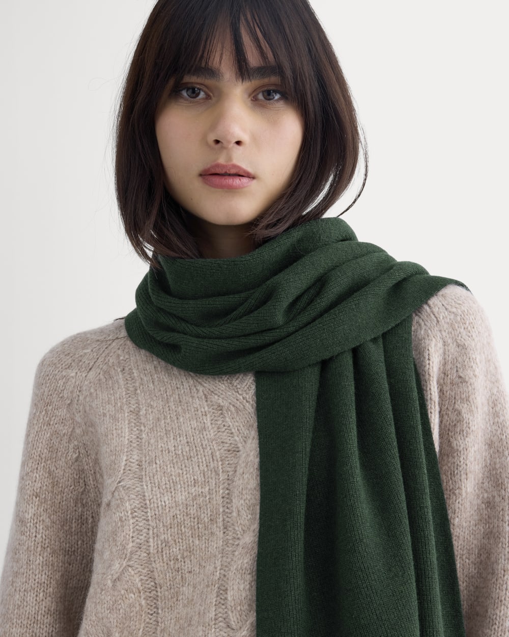 The Cabin Scarf | Heathered Dark Sea - Image 4