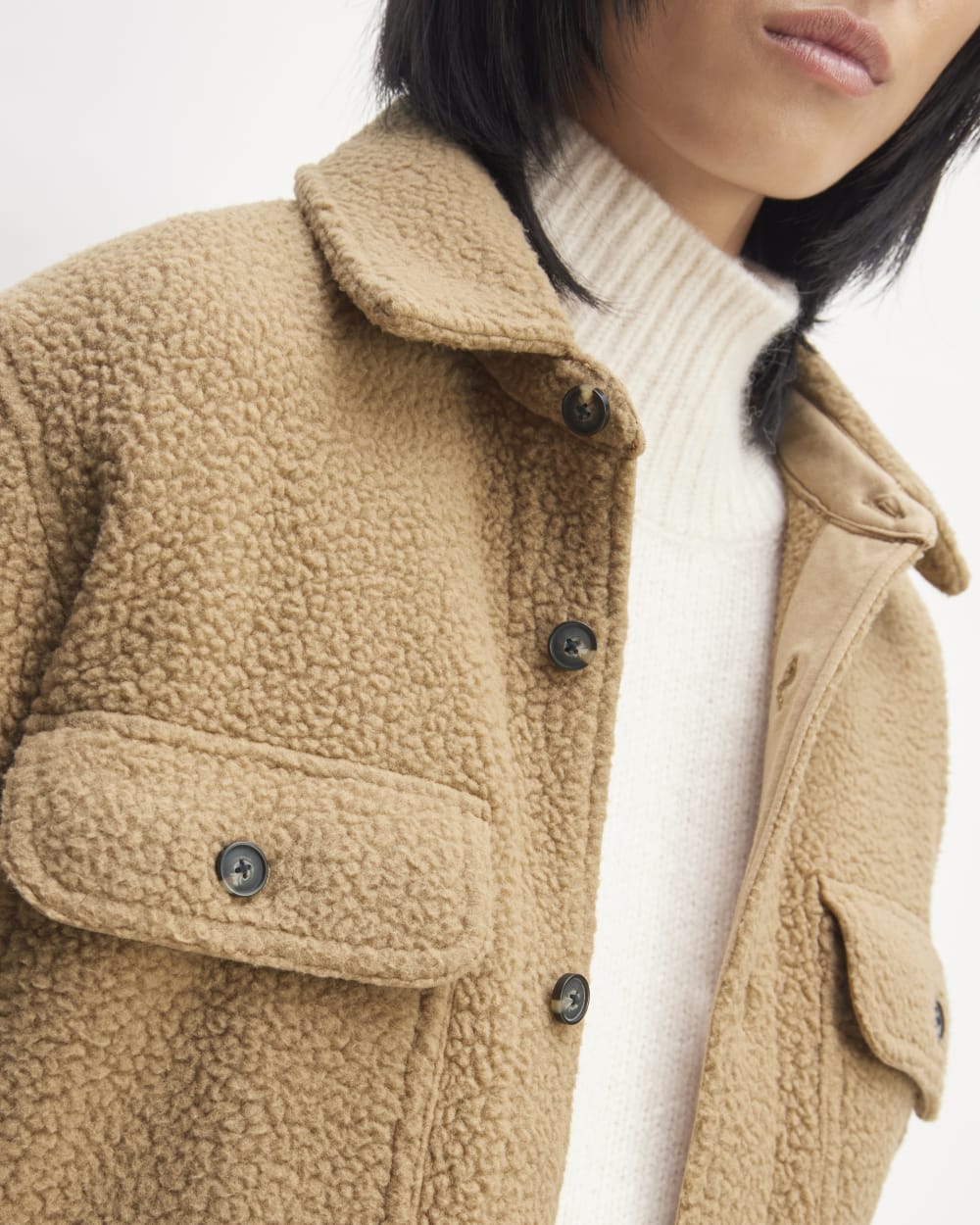 The ReNew Fleece Everyone Overshirt | Tiger's Eye - Image 6
