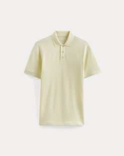 Alternative view of The Pique Polo | Light Yellow