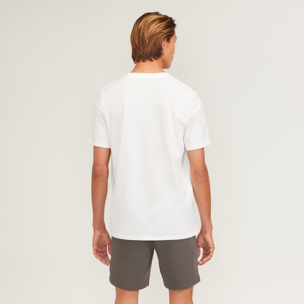 The Organic Cotton V-Neck Tee | White - Image 3