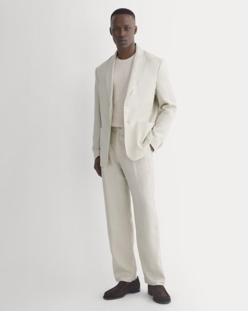 Alternative view of Soyeux Linen Pleated Trouser | Peyote