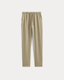 Alternative view of The Linen Easy Pant | Trench Coat Khaki