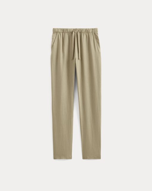 Alternative view of The Linen Easy Pant | Trench Coat Khaki