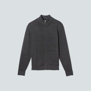 Alternative view of The No-Sweat Full Zip Sweater | Heather Ash