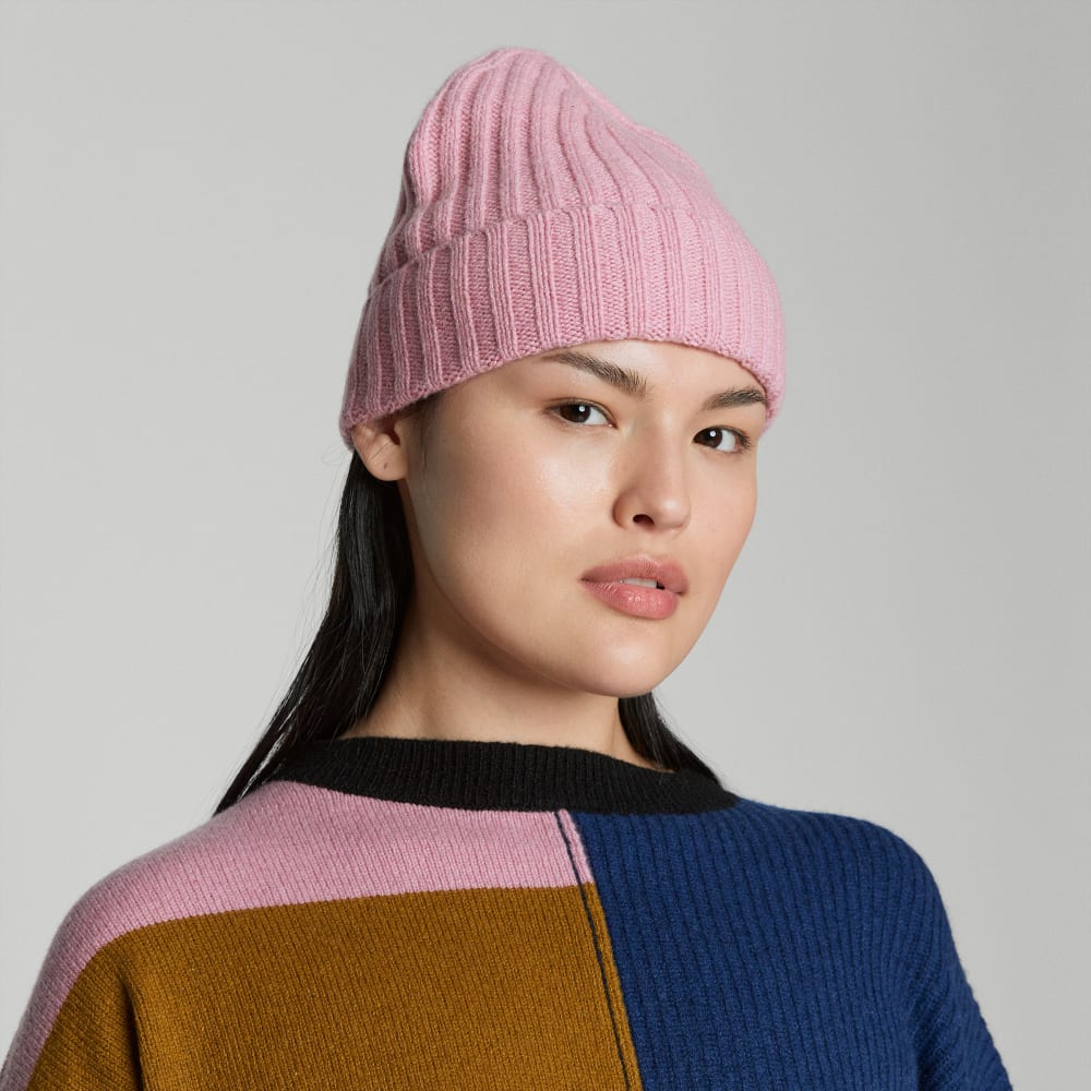The Cashmere Beanie | Bubblegum - Image 2