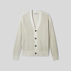 Alternative view of The No-Sweat Ribbed Cardigan | Pelican