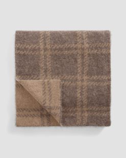 Alternative view of The Alpaca Patterned Scarf | Cocoa / Tiger's Eye