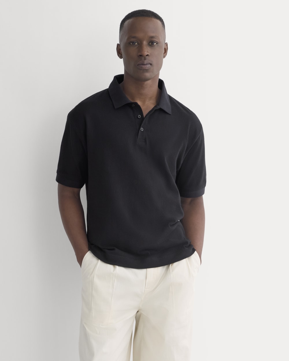 Classic Piqué Polo | Black