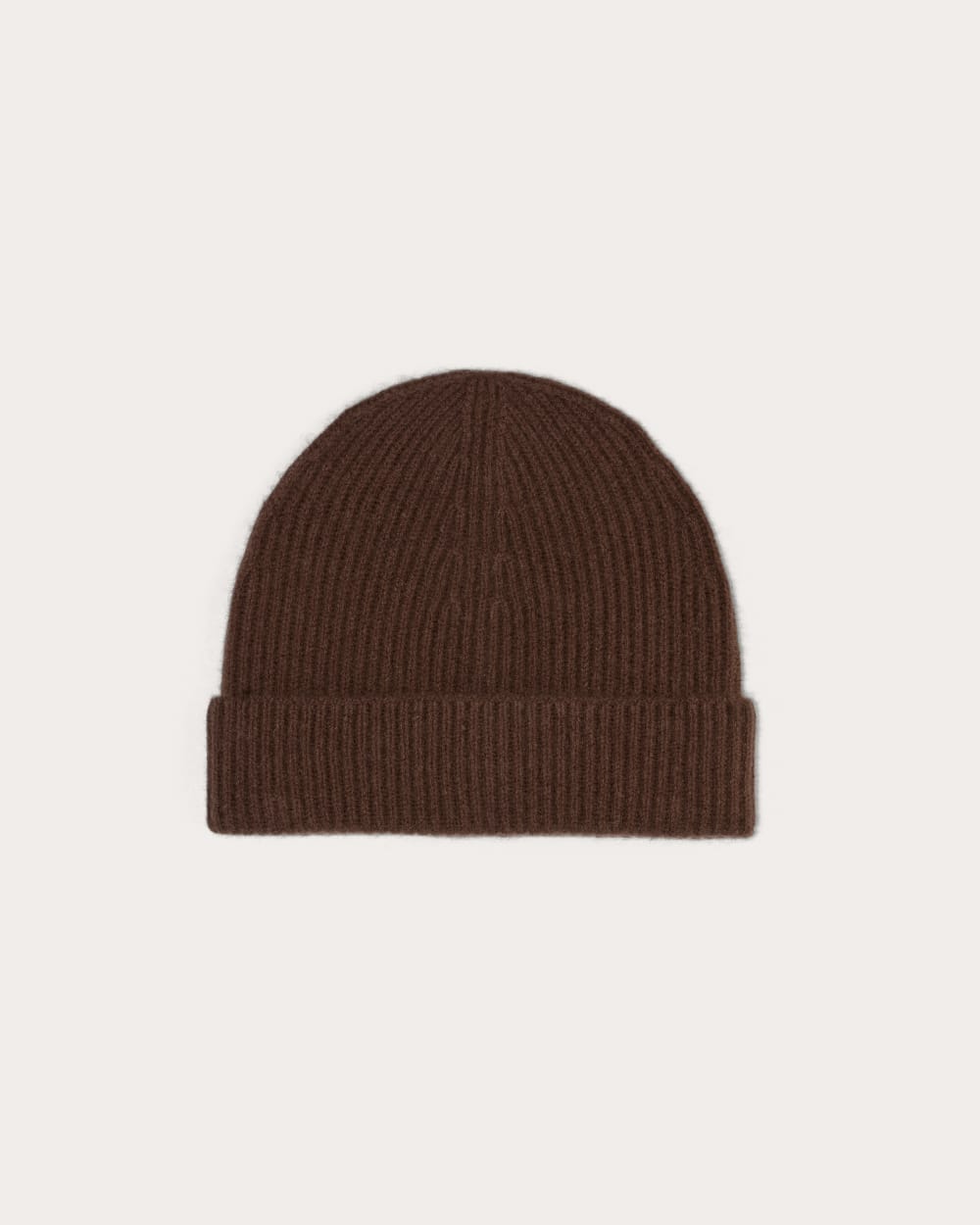 The Cashmere Ribbed Beanie | Dark Mahogany - Image 2