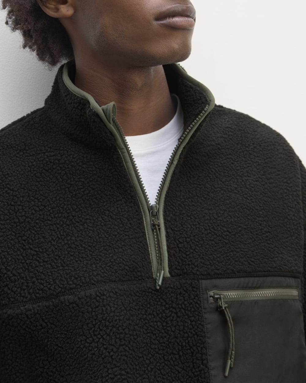 The Teddy Quarter-Zip Fleece | Black - Image 4