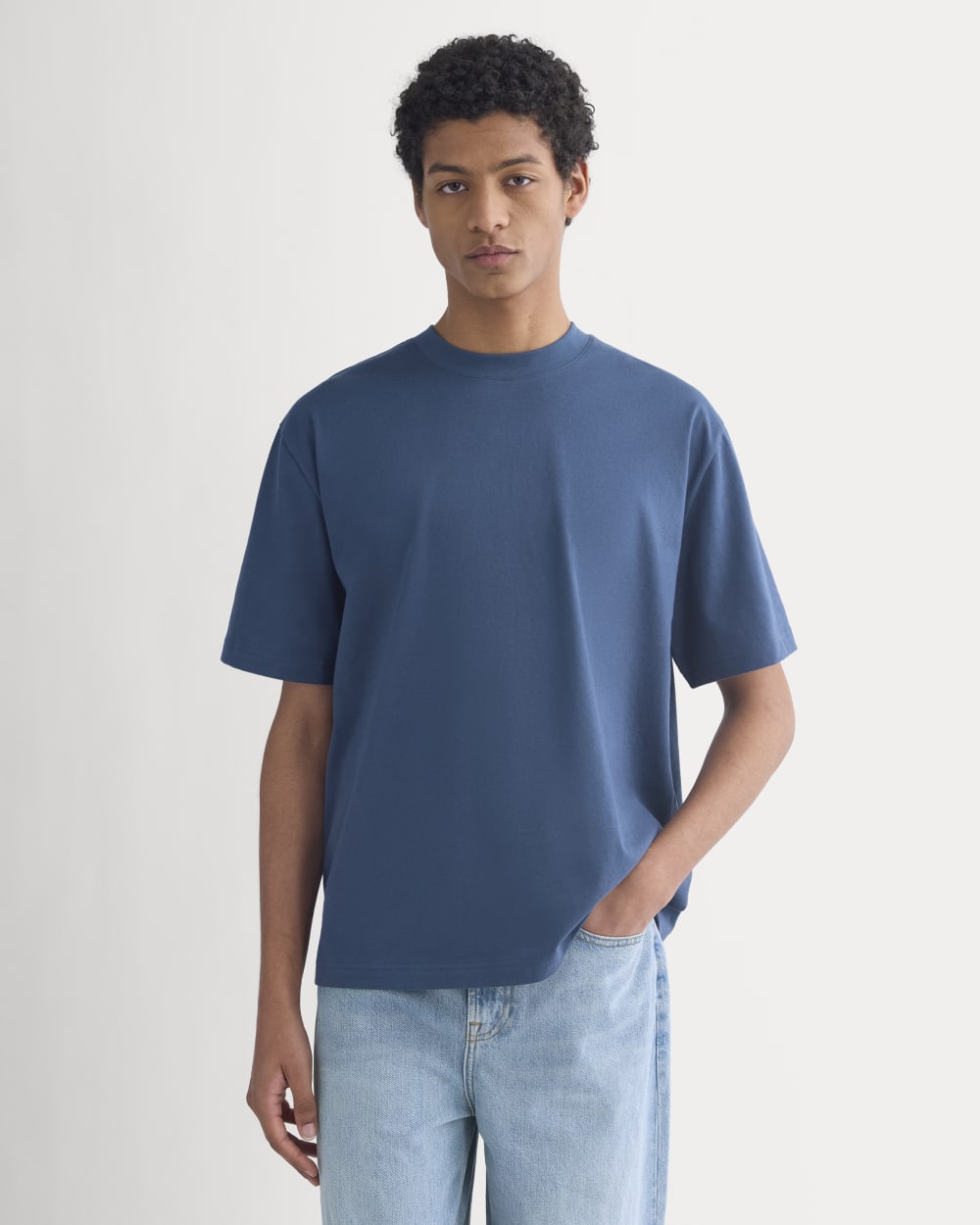 Archive Relaxed-Fit Cotton Crew | Midnight Navy - Image 3