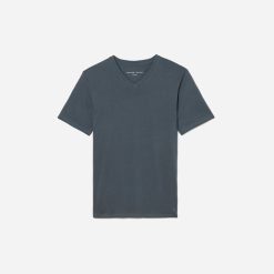 The Organic Cotton V-Neck Tee | Dark Slate