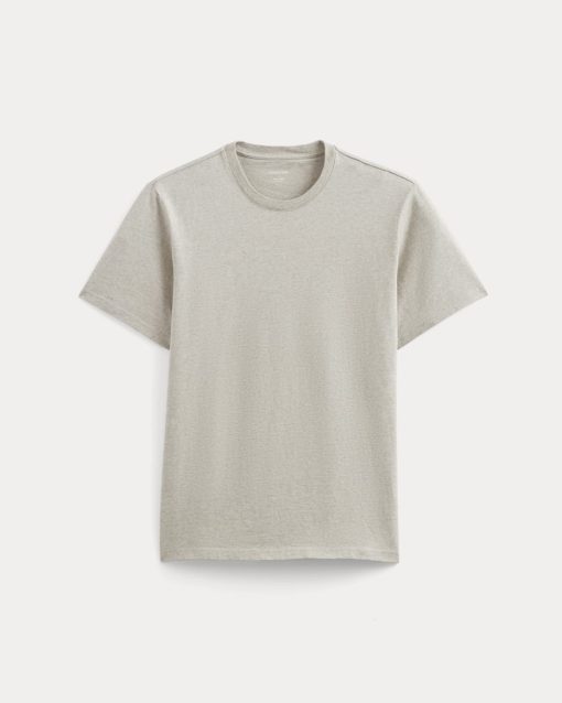 Alternative view of The Premium-Weight Crew | Uniform | Heather Oatmeal