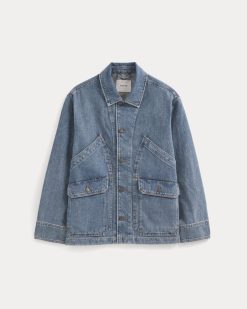 Alternative view of Relaxed Denim Barn Jacket | Robbins Indigo