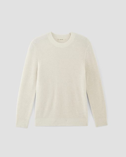 Alternative view of The No-Sweat Ribbed Crew | Heathered Canvas