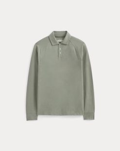 Alternative view of Startup Raglan Polo | Chambray Deep Lichen Green