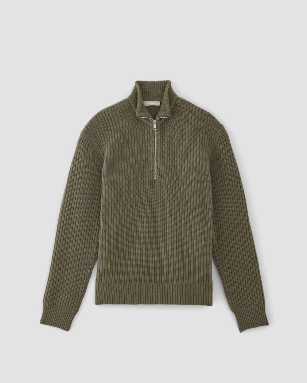 The Felted Merino Half-Zip Sweater | Kalamata - Image 2