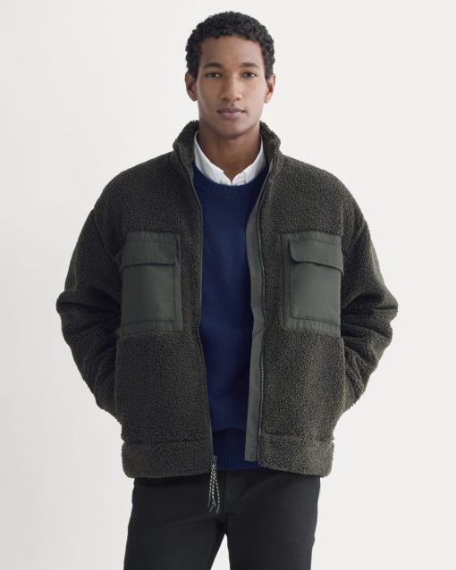 ReTrack Fleece Zip-Up | Black