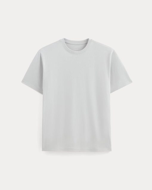 Alternative view of The Premium-Weight Relaxed Crew | Uniform | Glacier Gray