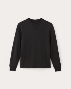 Alternative view of The Premium-Weight Relaxed Crew | Black