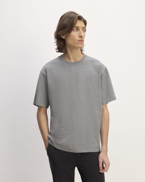 The Premium-Weight Relaxed Crew | Uniform | Heathered Mid-Grey