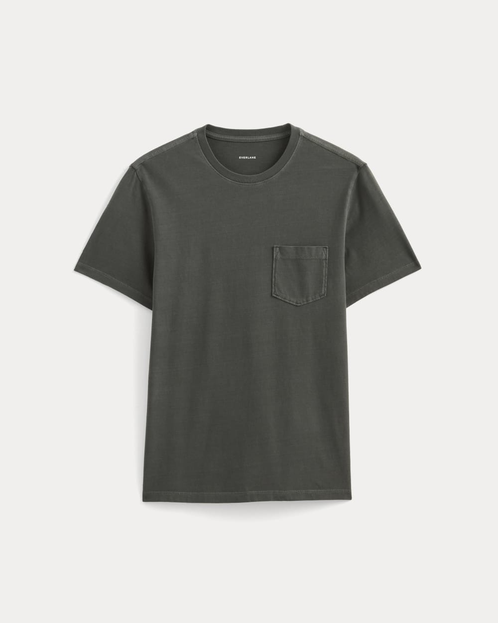 The Essential Organic Garment-Dyed Crew | Black - Image 2