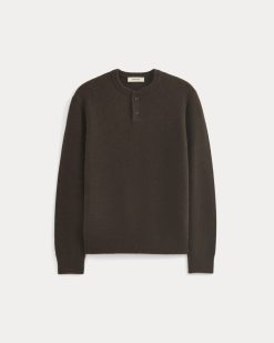 Alternative view of Henley in Wool Cashmere | Americano
