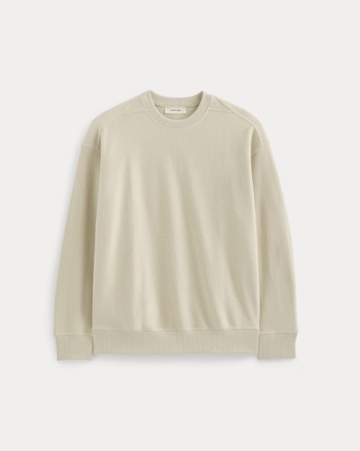 Alternative view of Twill Terry Jacquard Crew Sweatshirt | Peyote