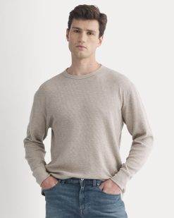 Thermal Crew in Cozy Waffle | Heathered Oatmeal