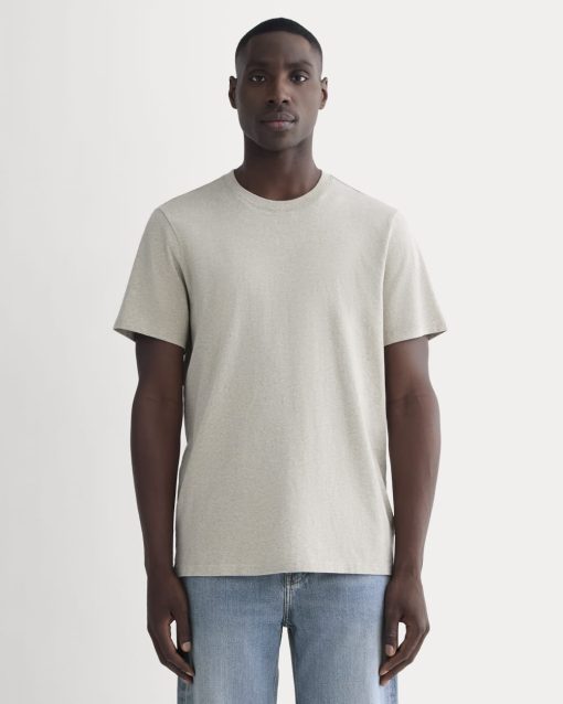 The Premium-Weight Crew | Uniform | Heather Oatmeal