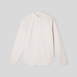 Alternative view of The Classic Oxford Shirt | Sahara / Off-White | Tall