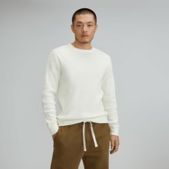The Waffle Long-Sleeve Crew Tee | Off-White