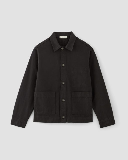 Alternative view of The Organic Cotton Chore Jacket | Black