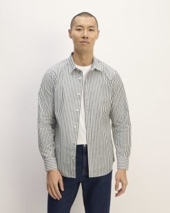 The Supima® Poplin Shirt | Optic White / Black