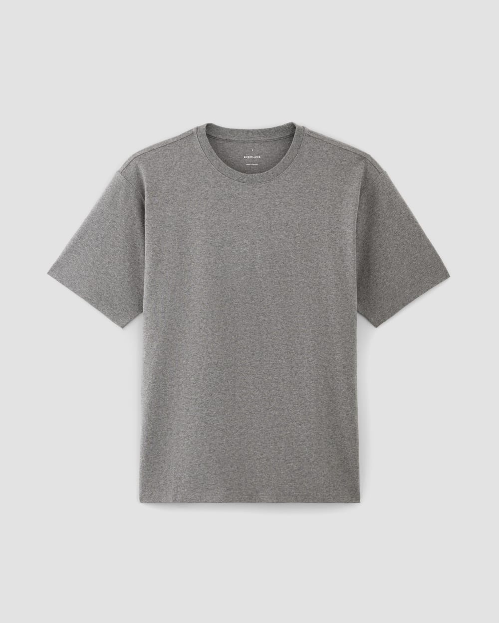 The Premium-Weight Relaxed Crew | Uniform | Heathered Mid-Grey - Image 2