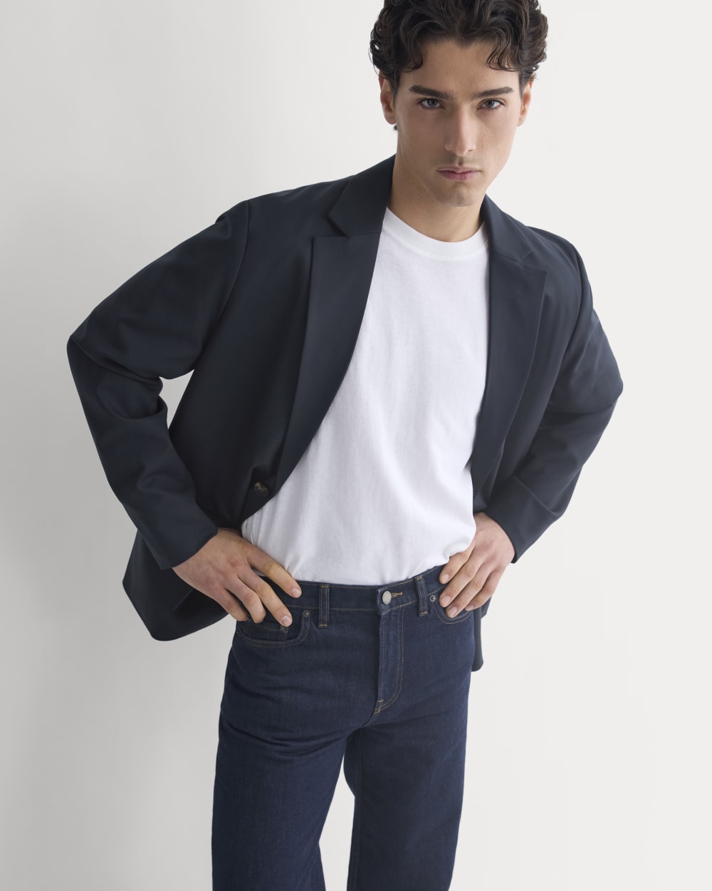Tropical Wool Blazer | Dark Navy - Image 5
