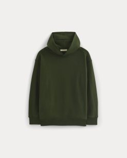 Alternative view of Twill Terry Jacquard Hoodie | Dark Forest