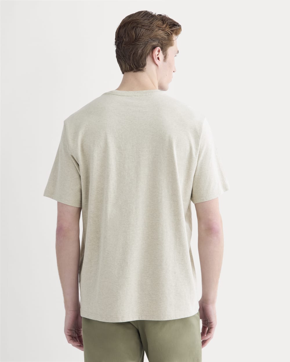 Relaxed Midweight Tee | Heathered Oatmeal - Image 4