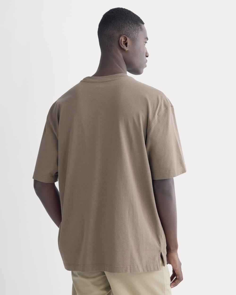 Oversized Midweight Tee | Deep Taupe - Image 5