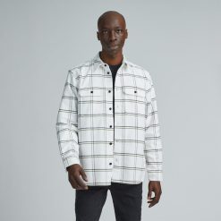 The Heavyweight Overshirt | Uniform | Moss Double Windowpane