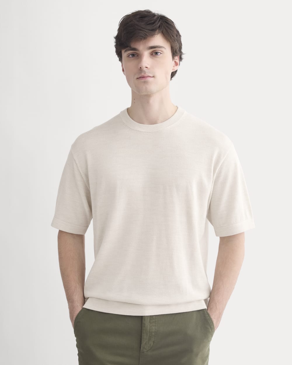Ultrasoft Sweater Tee | Heathered Oat
