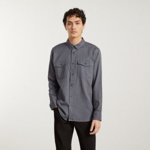 Alternative view of The Long-Sleeve Summer Shirt | Slate