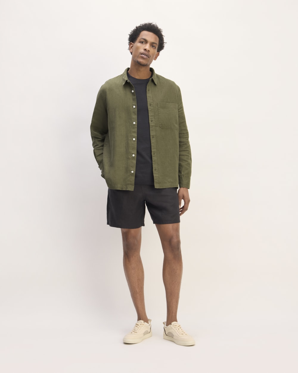 The Linen Straight Hem Shirt | Kalamata - Image 3