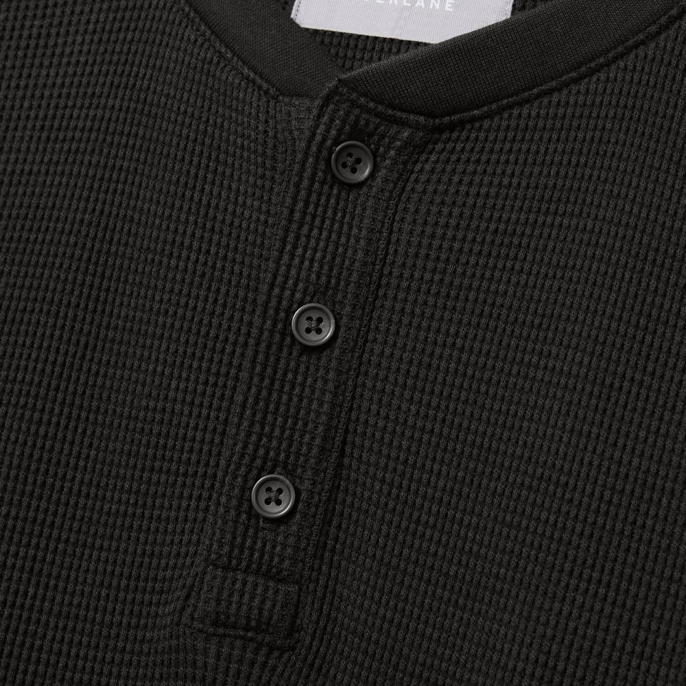 The Waffle Long-Sleeve Henley Tee | Black - Image 6